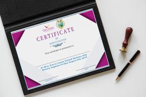 Portfolio for Attractive And Professional Certificate